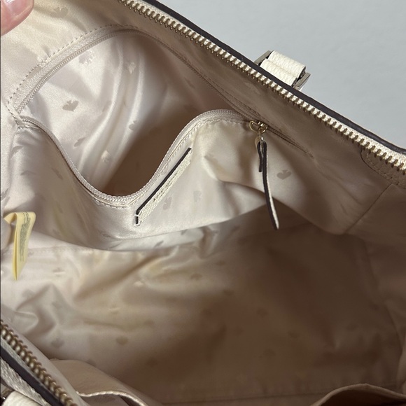 Kate Spade Naomi Cream Crossbody Shoulder Bag Purse Tassel - Picture 7 of 11